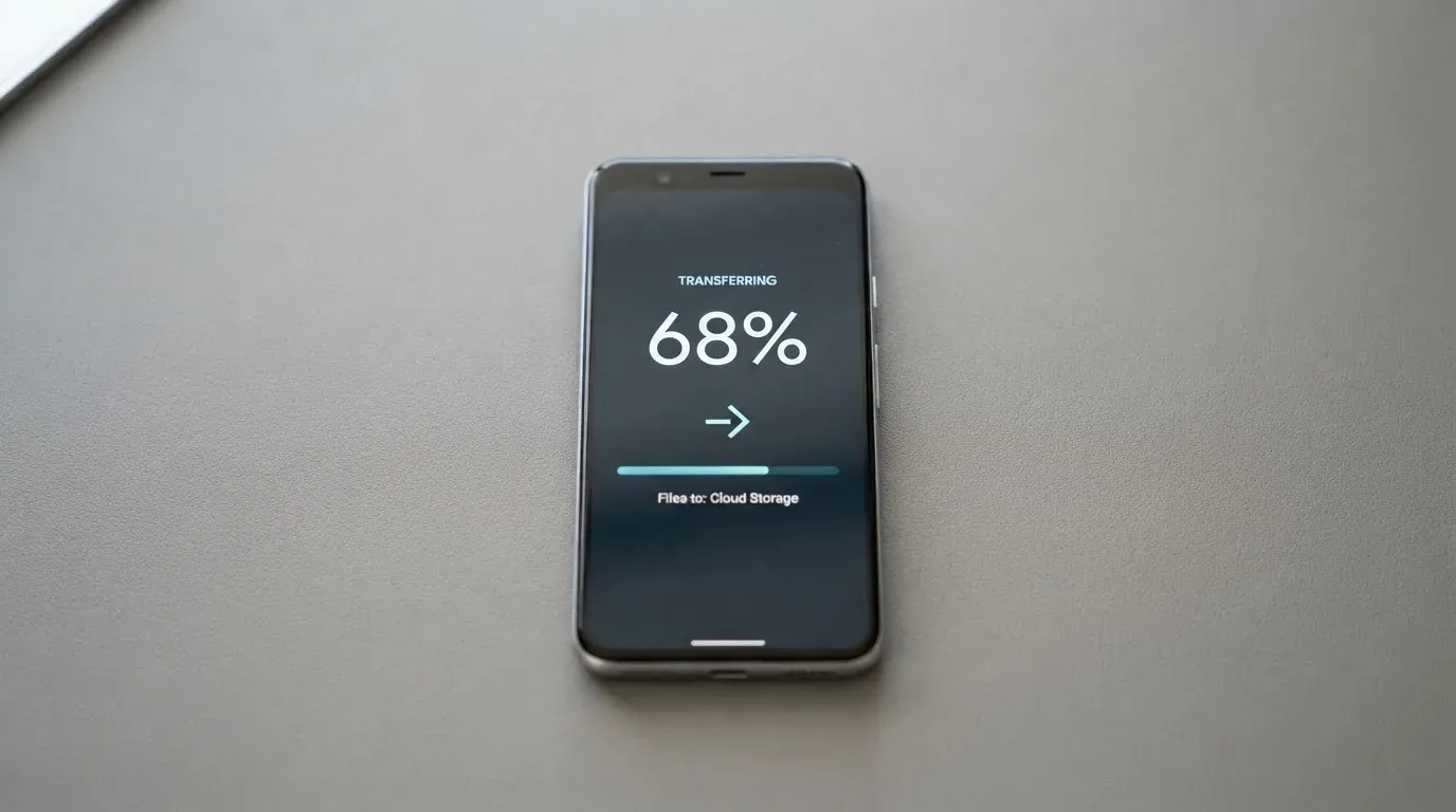 A phone showing a stablecoin transfer screen
