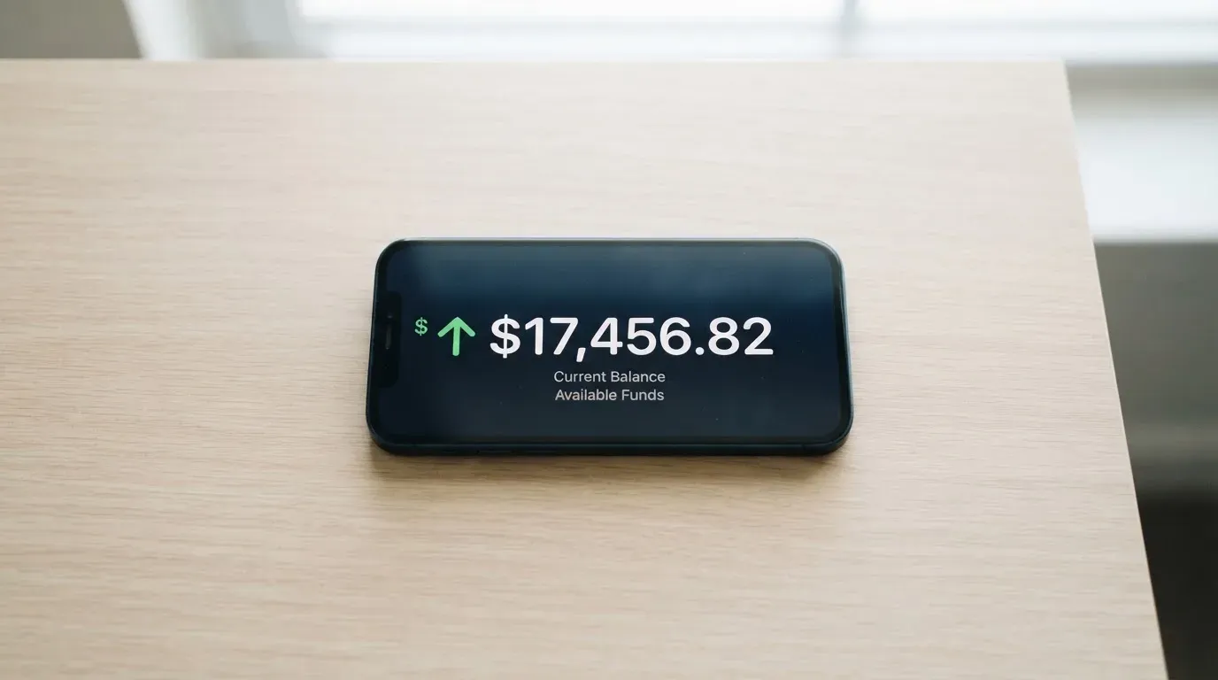A phone showing a stablecoin transfer screen