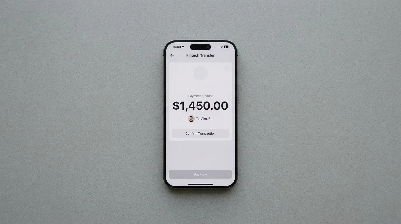 A phone showing a stablecoin transfer screen