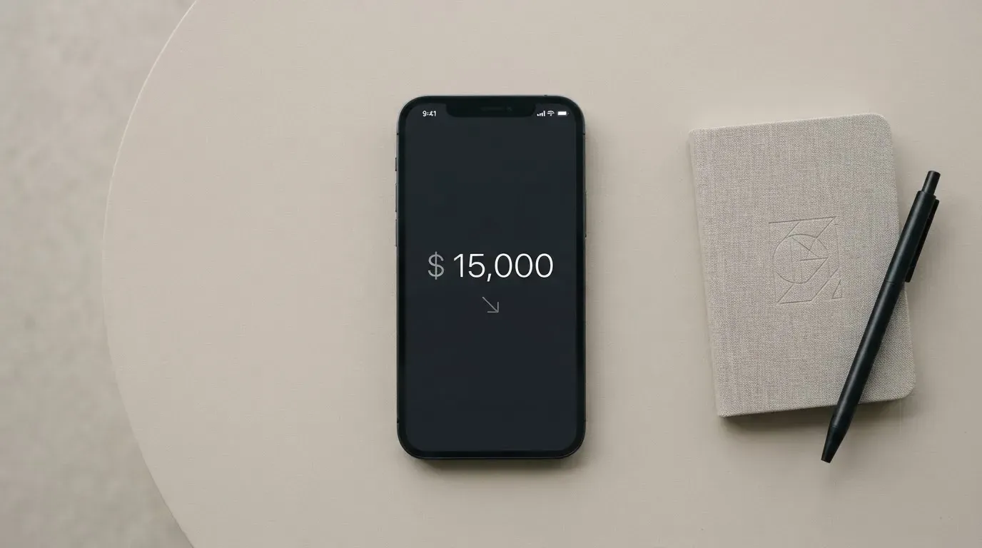 A phone showing a stablecoin transfer screen