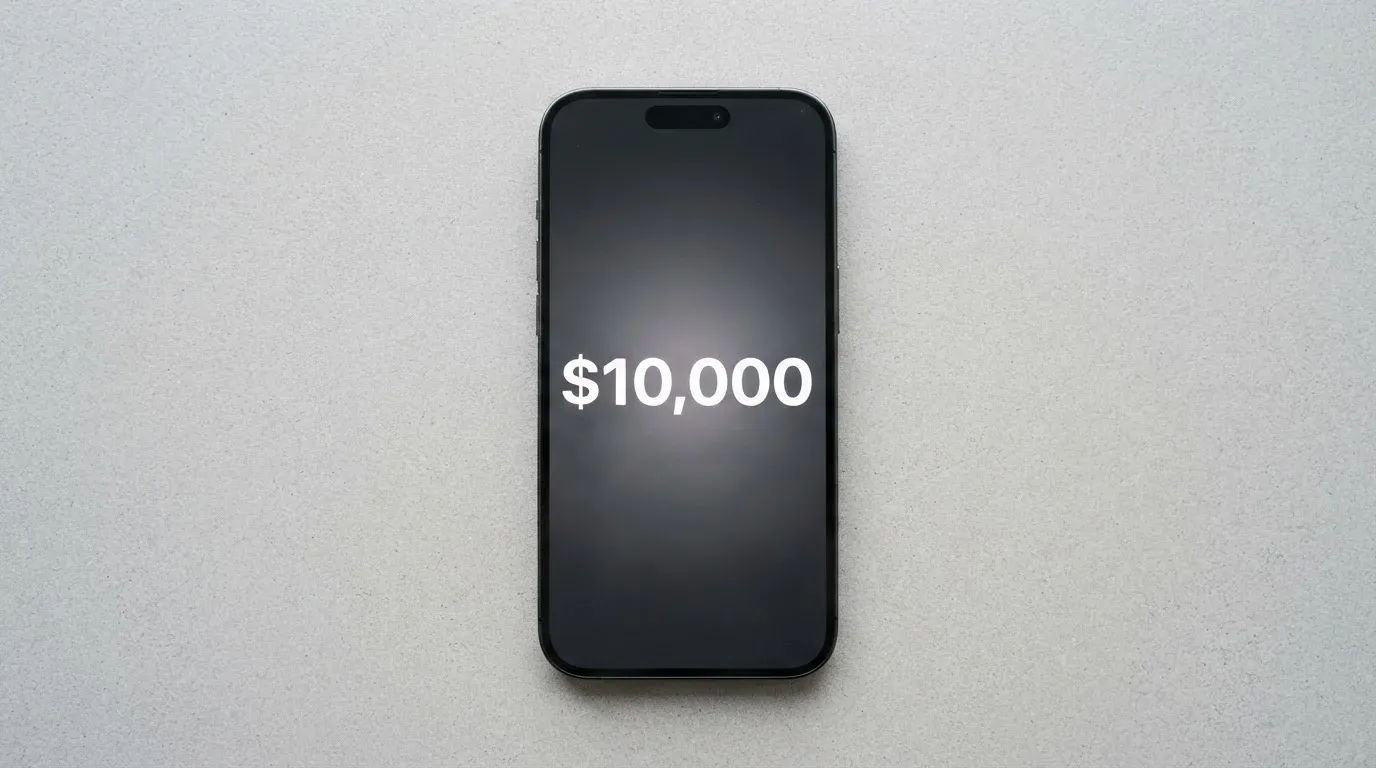 A phone showing a stablecoin transfer screen