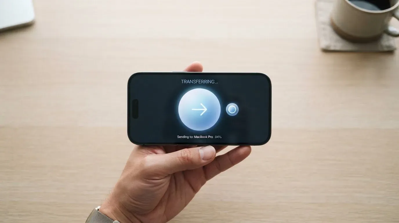 A phone showing a stablecoin transfer screen