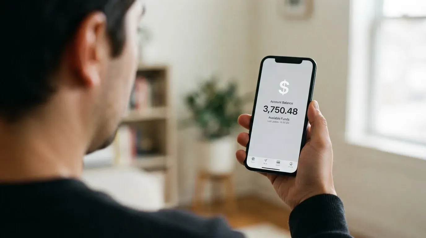 A phone showing a stablecoin transfer screen