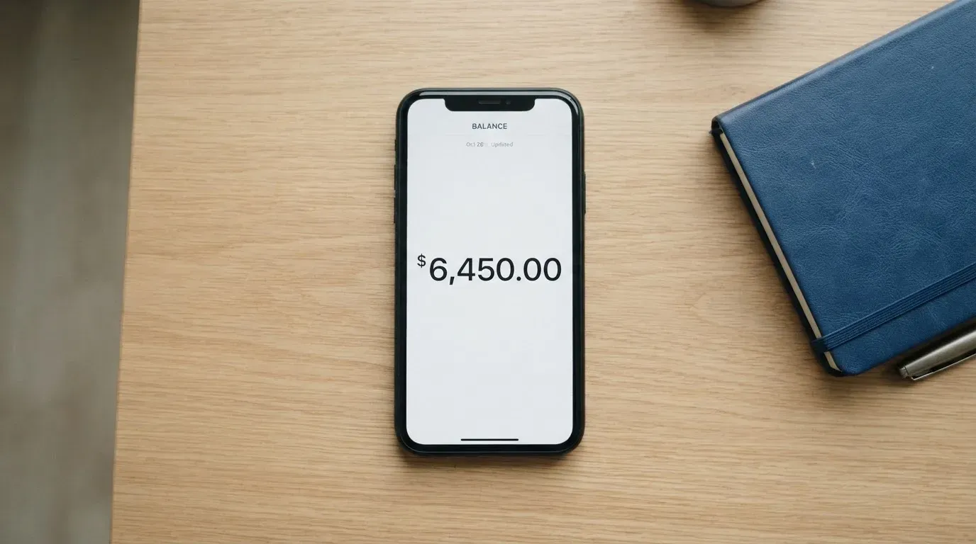 A phone showing a stablecoin transfer screen