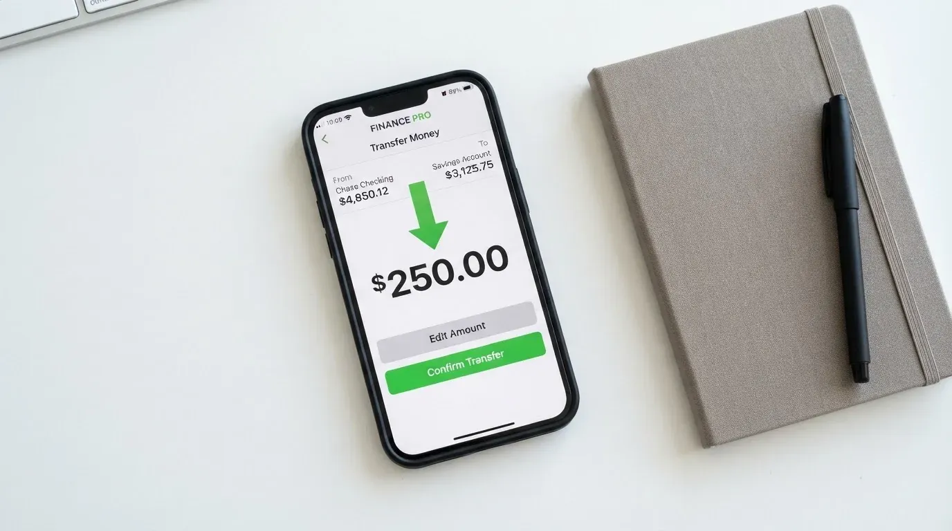 A phone showing a stablecoin transfer screen