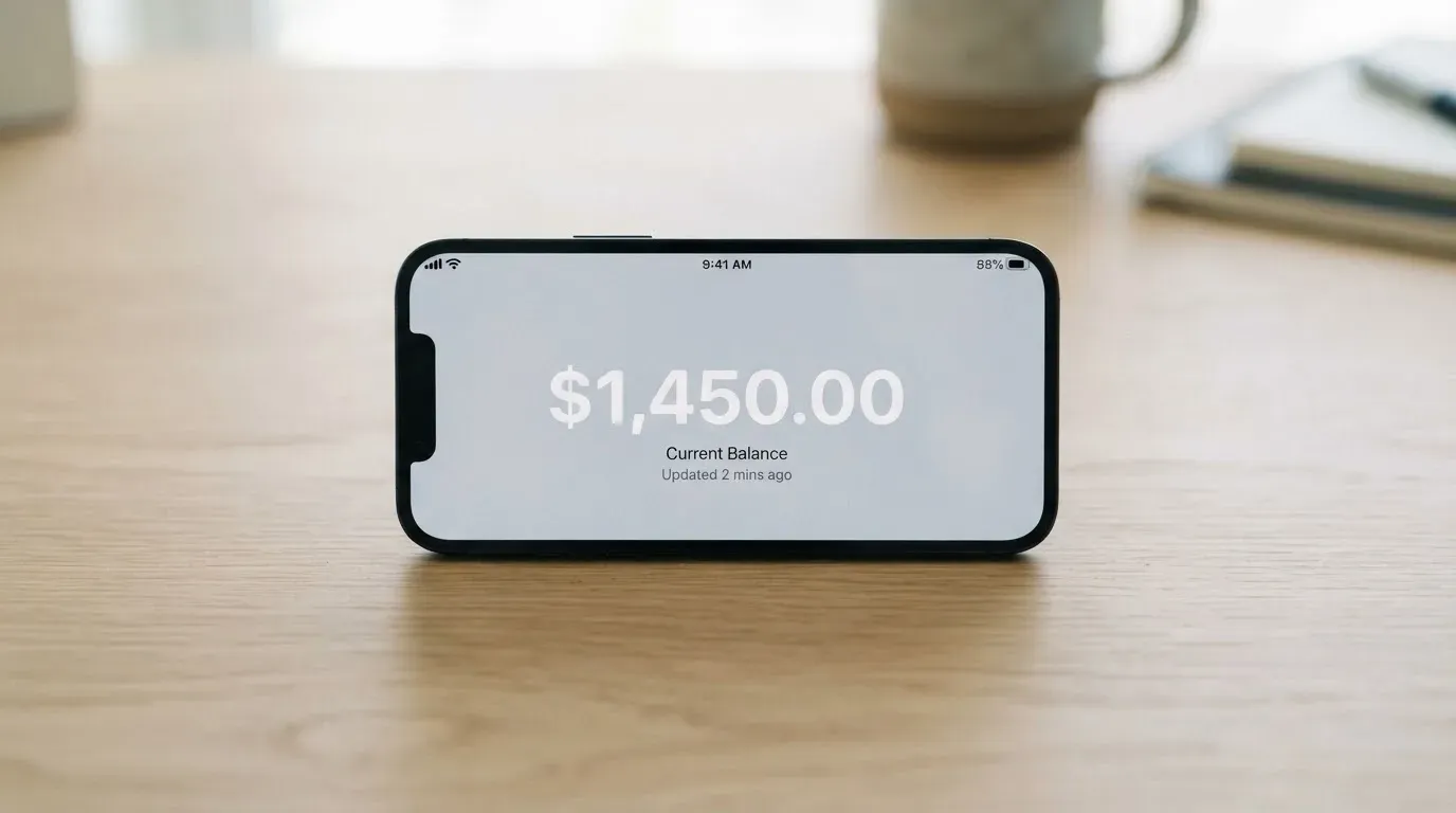 A phone showing a stablecoin transfer screen